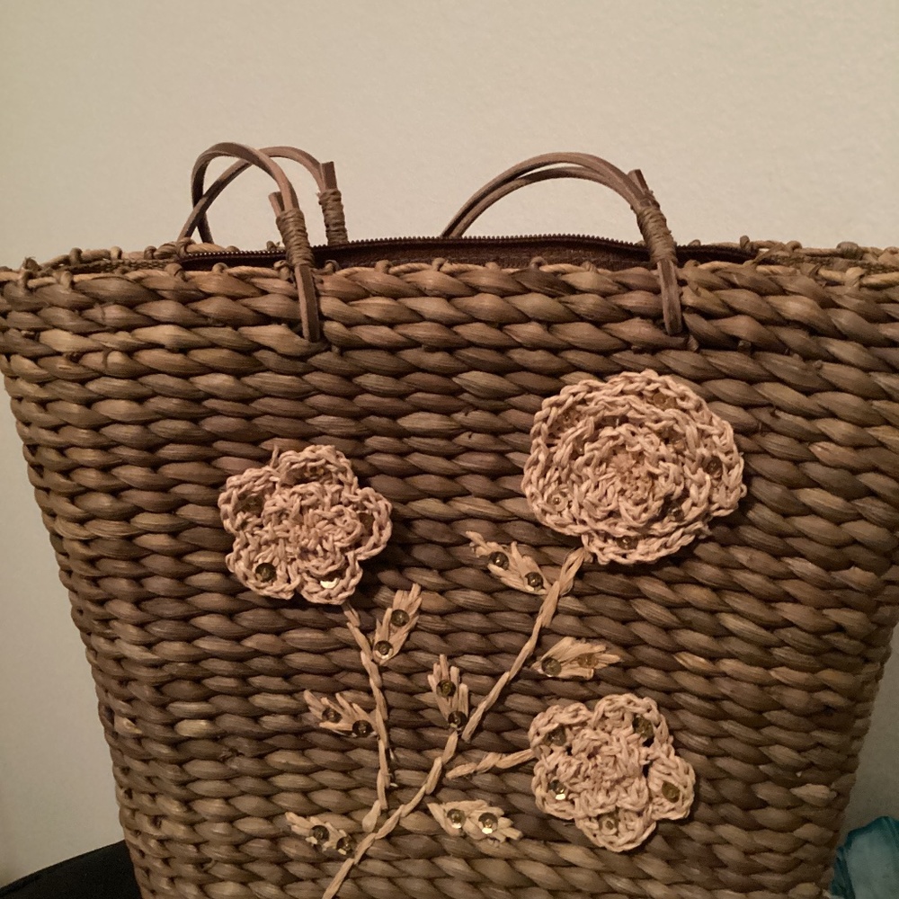 Straw Ladies Purse Bag
